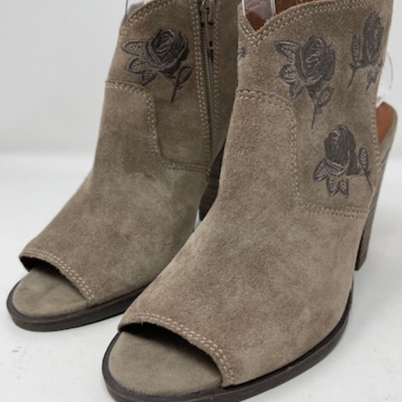 Lucky Brand Listana Peep Toe Slingback Bootie - Picture 2 of 8